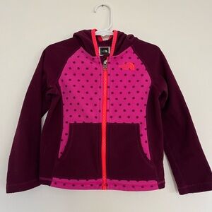 North Face Toddler Zip Fleece Hoodie Kids size 4T
